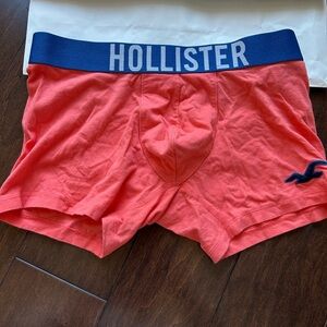 Hollister body define relax low rise Trunk - orange/blue M new large logo